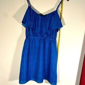 American Eagle sun dress, size Medium, polyester, blue and purple
